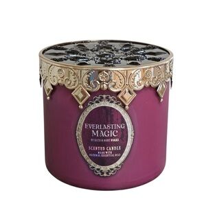 5-1 Bath and Body Works Everlasting Magic Candle Halloween crown lid NEW